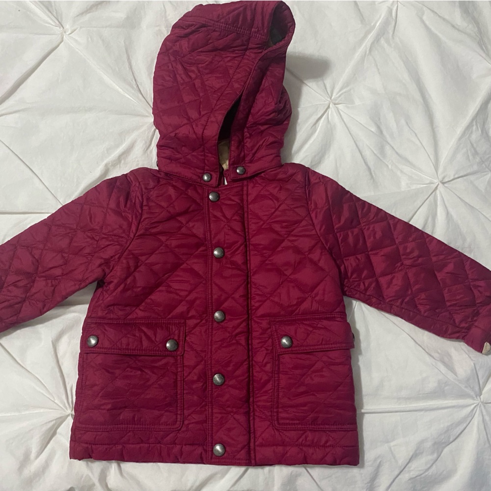 Burberry Children nylon hooded jacket with pockets